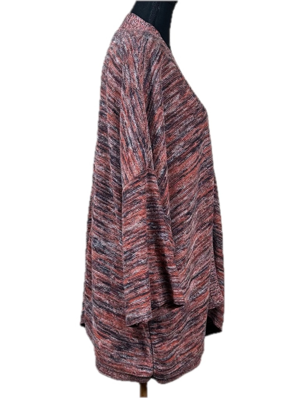 Purejill by J. Jill Campari Marled V-Neck Oversized Sweater Size XL - Picture 3 of 11